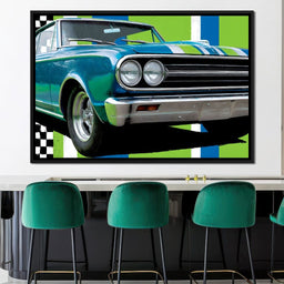 Vintage Racer Power Pop Vibe - Rider Art - NicheCanvas
