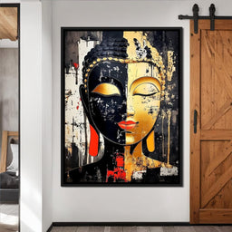 Golden Reflections Buddha Splendor - NicheCanvas