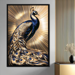 Radiant Majesty of the Gilded Plumage - NicheCanvas