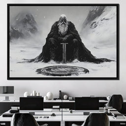 Ancient Nordic Vigilance - NicheCanvas