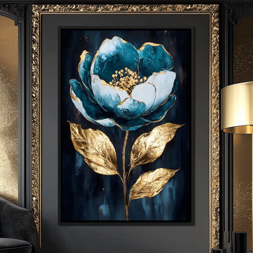 Golden Petal Rebirth Canvas Print