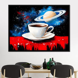 Saturn Brew Cosmic Journey - NicheCanvas