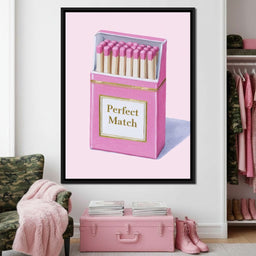 Perfect Match Pink Matchbox - NicheCanvas