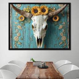 Sunflowers on Rustic Vibes - NicheCanvas