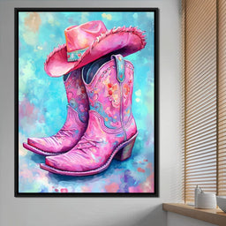 Radiant Cowgirl Boots Hat - NicheCanvas