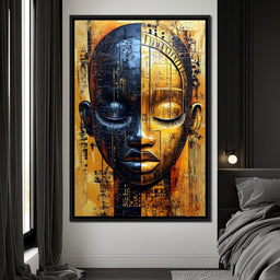 Golden Dreams Masked Essence - NicheCanvas