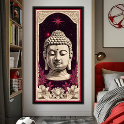 Cosmic Lotus Buddha Tranquil - NicheCanvas