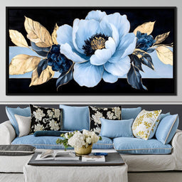 Golden Petals Frost Blossom - NicheCanvas