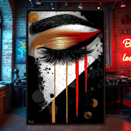 Golden Gaze Elegance - NicheCanvas