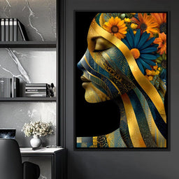 Golden Flora Dreams Unveiled - NicheCanvas