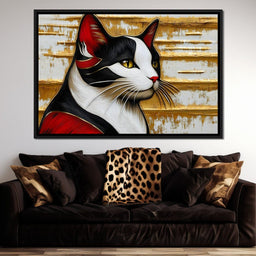 Majestic Feline Stare - NicheCanvas