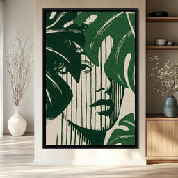 Botanical Shadow Portrait - NicheCanvas