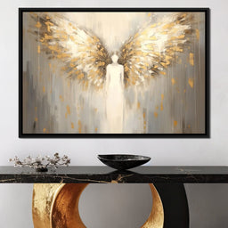 Heavenly Guardian Silhouette - NicheCanvas