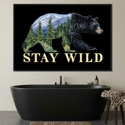 Bear Spirit Mountain Wildscape - NicheCanvas