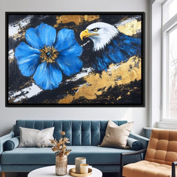 Hawk's Flight with Azure Blossom - Alicia Smith - NicheCanvas
