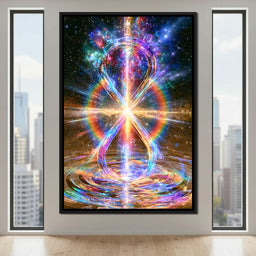 Infinite Echoes Of Celestial Light - NicheCanvas
