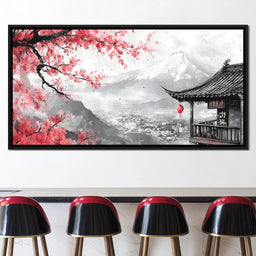 Cherry Blossom Landscape - NicheCanvas