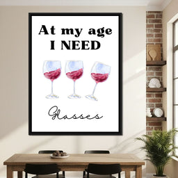 Aged To Perfection Wine Joke Poster - NicheCanvas