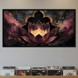 Gilded Lotus Temple Gate - NicheCanvas