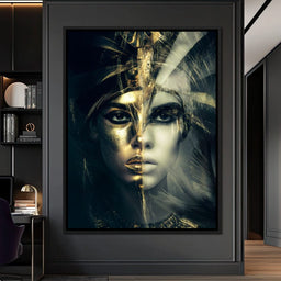 Golden Pharaoh Dual Face Elegy - NicheCanvas