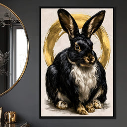 Gilded Hare of the Silent Circle - NicheCanvas