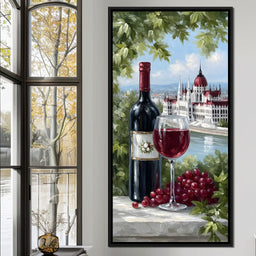 Wine Reverie by the Danube - NicheCanvas