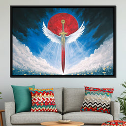 Celestial Guardian Sword - NicheCanvas