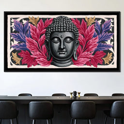 Tranquil Buddha Floral Reverie - NicheCanvas