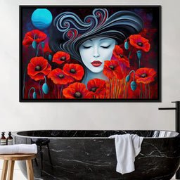 The Poppy Queen’s Dream - TooplesArt - NicheCanvas