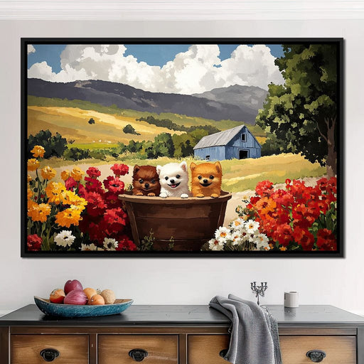 Fluffy Trio Canvas Print