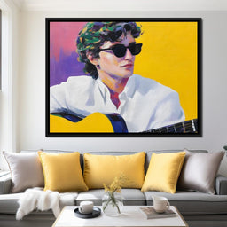 Vibrant Guitarist Sunlit Groove - NicheCanvas