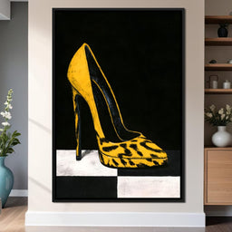 Midnight Stride On Checkerboard Ground - NicheCanvas