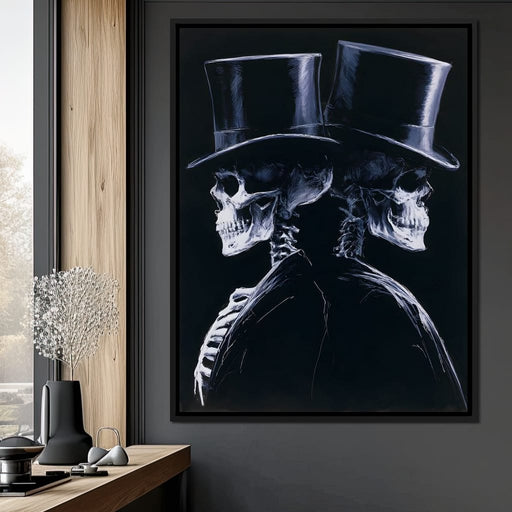 Gentlemen Waiting for the Final Curtain Canvas Print