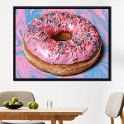 Pink Donut - NicheCanvas