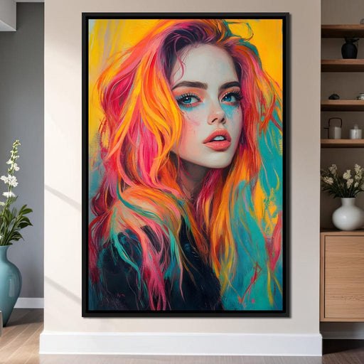 Radiant Tresses Luminous Allure Canvas Print