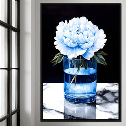 Floral Elegance in Reflection - NicheCanvas