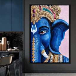 Lord Ganesha Blue Majesty - NicheCanvas