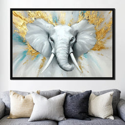 Majestic Elephant Radiance - NicheCanvas