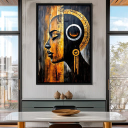 Golden Eclipse Portrait Journey - NicheCanvas