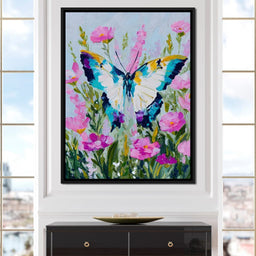 Radiant Butterfly Garden Dance - NicheCanvas
