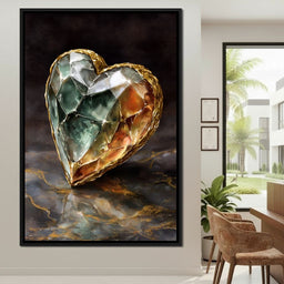 Gilded Facet Heartstone - NicheCanvas
