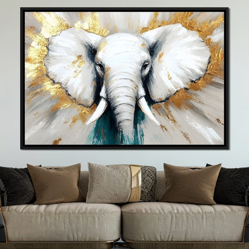 Majestic Elephant Strength Unveiled Canvas Print