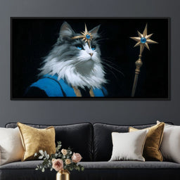 Regal Feline Starborne Monarch - NicheCanvas