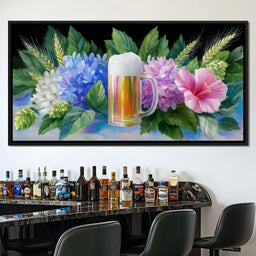 Floral Celebration Brew Symphony - NicheCanvas