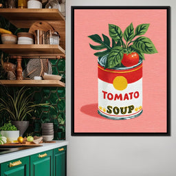 Pop Tomato Soup Garden Can - NicheCanvas