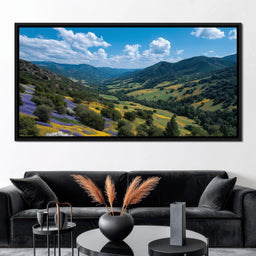 Wildflower Valley Vista Sky - NicheCanvas