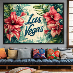 Hibiscus Oasis in Vegas - NicheCanvas