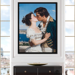 Regency Lovers Coastal Kiss - NicheCanvas