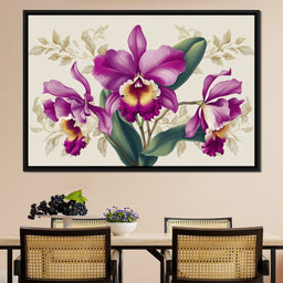 Royal Orchid Botanical Study - NicheCanvas