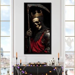 Gothic Reaper King Knight Skull - NicheCanvas